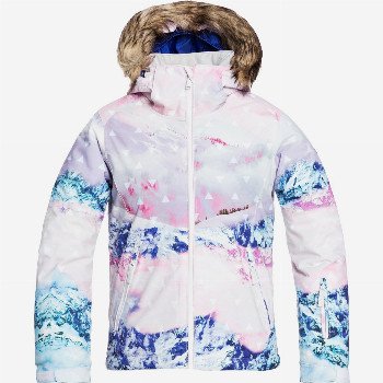 Roxy JET SKI SE - SNOW JACKET FOR GIRLS 8-16 WHITE