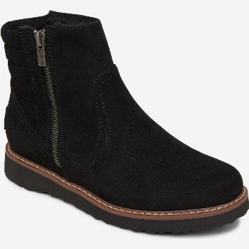 RoxyJOVIE FUR - FAUX LEATHER BOOTS FOR WOMEN BLACK