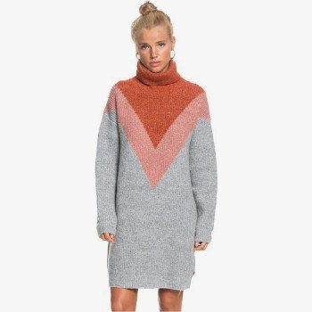 Roxy JUNIPER HILLS - OVERSIZED JUMPER DRESS FOR WOMEN GREY