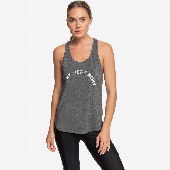 Roxy KEEP TRAINING - SPORTS VEST TOP FOR WOMEN BLACK