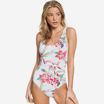 Roxy LAHAINA BAY - ONE-PIECE SWIMSUIT FOR WOMEN WHITE