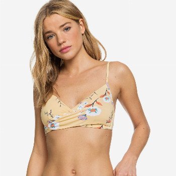 Roxy LAHAINA BAY - WRAP BRA BIKINI TOP FOR WOMEN YELLOW