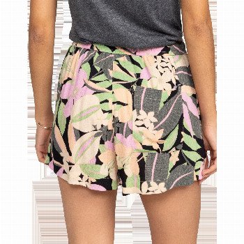 Roxy LEKEITIO BREAK HI SHORTS IN ANTHRACITE PALM