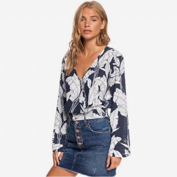 RoxyLIKE GOLD - LONG SLEEVE BLOUSE FOR WOMEN BLUE