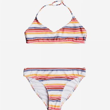 Roxy LOVELY SENORITA - TRIANGLE BRA BIKINI SET FOR GIRLS 8-16 WHITE