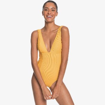 Roxy MIND OF FREEDOM - ONE-PIECE SWIMSUIT FOR WOMEN YELLOW