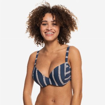 RoxyMOONLIGHT SPLASH - D-CUP BIKINI TOP FOR WOMEN BLUE