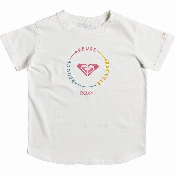 Roxy NATURAL B - ORGANIC BOYFRIEND T-SHIRT FOR GIRLS 4-16 WHITE