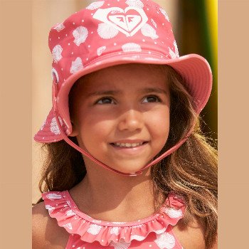 Roxy NEW BOBBY - BUCKET HAT FOR GIRLS 2-7 PINK