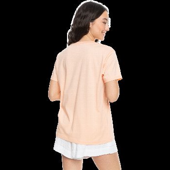 Roxy NOON OCEAN T-SHIRT IN PEACH PARFAIT