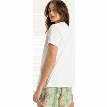 Roxy OCEANREGULAR ART T-SHIRT IN EGRET