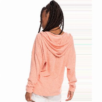 Roxy PADDLE OUT HOODIE IN FUSION CORAL