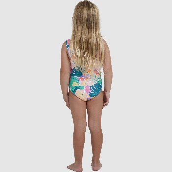 RoxyPARADISIAC ISLAND ONE PIECE SWIMSUIT IN MINT TROPICAL TRAILS