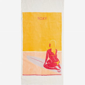 RoxyPINK LOLLIPOP - ORGANIC BEACH TOWEL WHITE