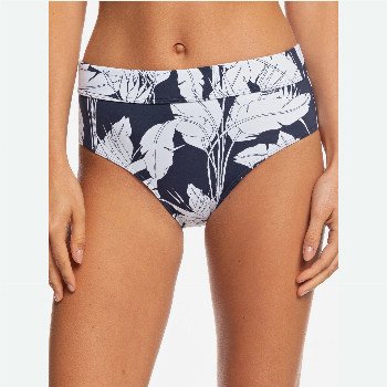 Roxy PRINTED BEACH CLASSICS - MID WAIST BIKINI BOTTOMS FOR WOMEN BLUE