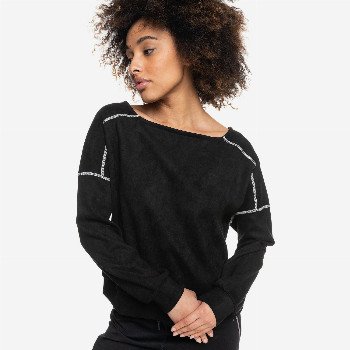 Roxy PRISONEERS OF LOVE - SWEATSHIRT FOR WOMEN BLACK