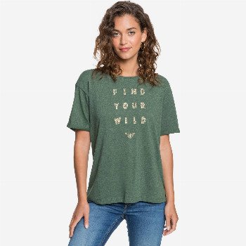 Roxy READY OR NOT - T-SHIRT FOR WOMEN GREEN