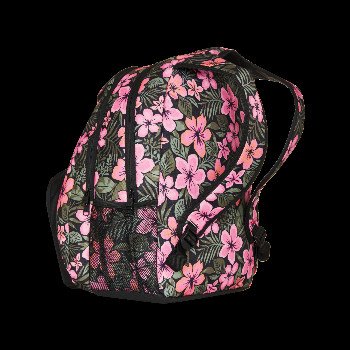 Roxy SHADOW SWELL PRINTED BACKPACK IN ANTHRACITE WIND SWEPT FLORAL