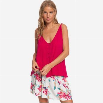 RoxySHALLOW END - BUTTONED SKIRT FOR WOMEN WHITE