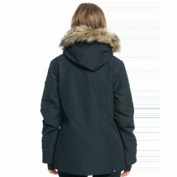 Roxy SHELTER TECHNICAL JACKET IN TRUE BLACK