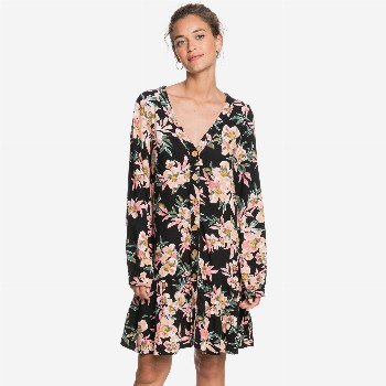 RoxySILVER FOREVER - LONG SLEEVE BUTTONED DRESS FOR WOMEN