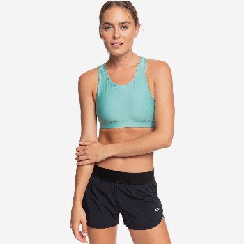 Roxy SUNNY TRACKS - SPORTS SHORTS FOR WOMEN BLACK
