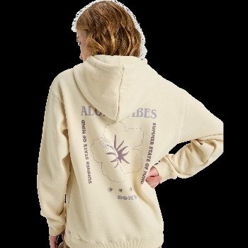 Roxy SURF STOKED BRUSHED HOODIE IN PARCHMENT