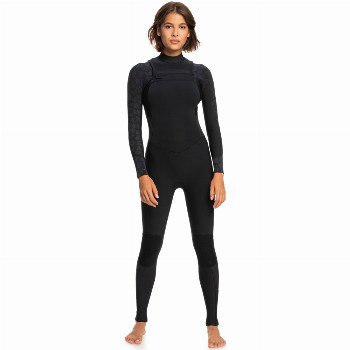 Roxy SWELL SERIES 3/2MM CHEST ZIP WETSUIT - BLACK
