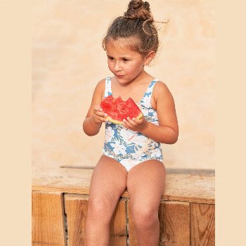 RoxySWIM LOVERS - ONE-PIECE SWIMSUIT FOR GIRLS 2-7 BLUE