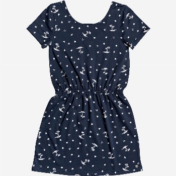 Roxy THE CLOUDS - SHORT SLEEVE DRESS FOR GIRLS 4-16 BLUE