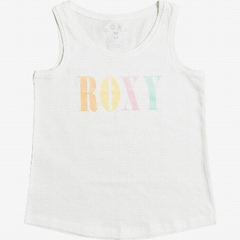 RoxyTHERE IS LIFE - ORGANIC VEST TOP FOR GIRLS 4-16 WHITE
