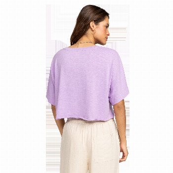 Roxy TIKI & SURF T-SHIRT IN CROCUS PETAL