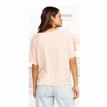 Roxy TIME FOR SUN T-SHIRT IN PEACH PARFAIT