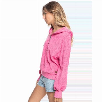 Roxy TIME WILL TELL HOODIE IN PINK GUAVA