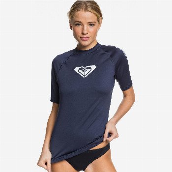 RoxyWHOLE HEARTED - SHORT SLEEVE RASH VEST FOR WOMEN BLUE