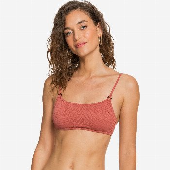 Roxy WILD BABE - BRALETTE BIKINI TOP FOR WOMEN PINK