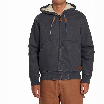 RVCA CHAINMAIL HOODED JACKET - GARAGE BLUE