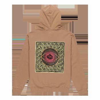 RVCA JUPITER HOODIE IN SONORA BROWN