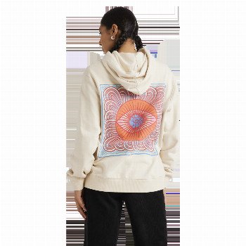 RVCA JUPITER SLOUCHED HOODIE IN NATURAL