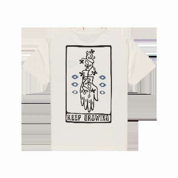 RVCA KEEP GROWING T-SHIRT IN ANTIQUE WHITE