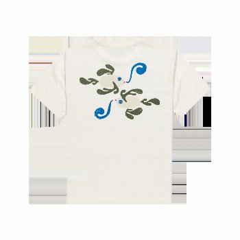 RVCA LAURYN ALVAREZ FISHSCHOOL T-SHIRT IN ANTIQUE WHITE