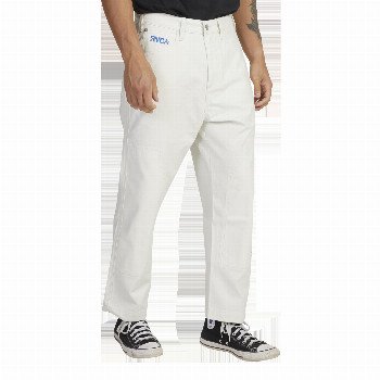 RVCA PAINTERS TROUSERS IN EGGSHELL