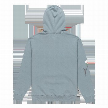 RVCA SCORCHED HOODIE IN LEAD