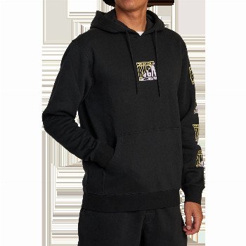 RVCA SPLITTER HOODIE IN BLACK