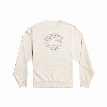 RVCA SUN SPIRIT SWEATSHIRT IN SALT