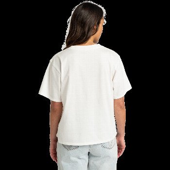 RVCA WILDFLOWER SNAKE T-SHIRT IN SALT