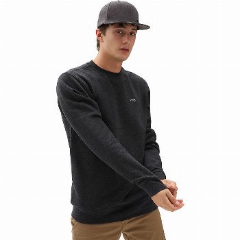 Vans BASIC CREW FLEECE SWEATER (BLACK HEATHER) MEN BLACK