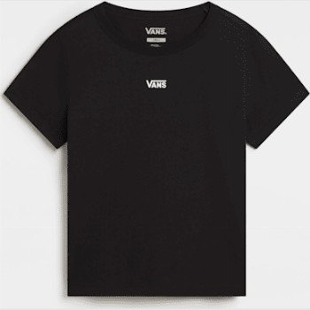 Vans BASIC MINI T-SHIRT, WOMAN, BLACK, SIZE: L