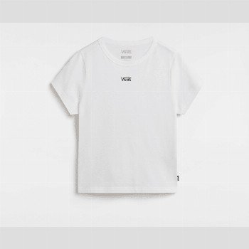 Vans BASIC MINI T-SHIRT, WOMAN, WHITE, SIZE: XXS