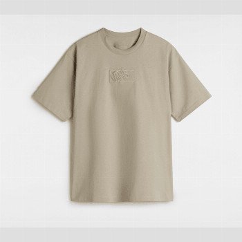 Vans BLOCKED BOX LOOSE T-SHIRT, MAN, GREY, SIZE: L